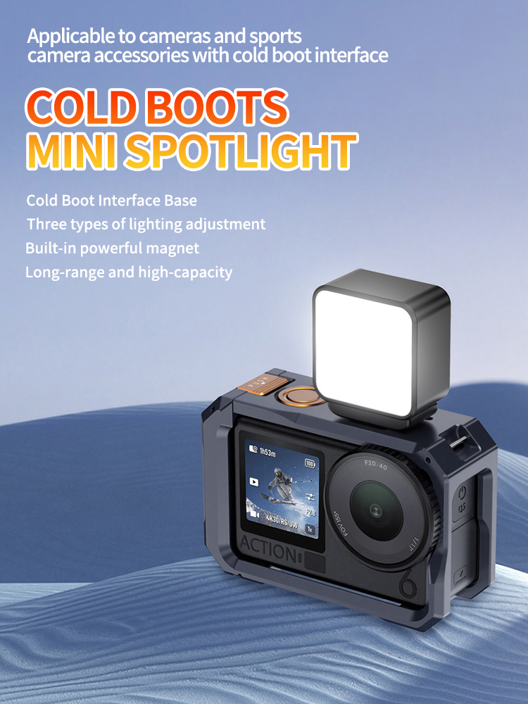 Photography Lighting Description - 자석식 미니 LED 비디오 조명, 액션
