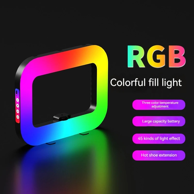 RGB 휴대용 링 라이트, 스마트폰용, 라이브 방송용, - Photography Lighting Handheld 리뷰 및 가격