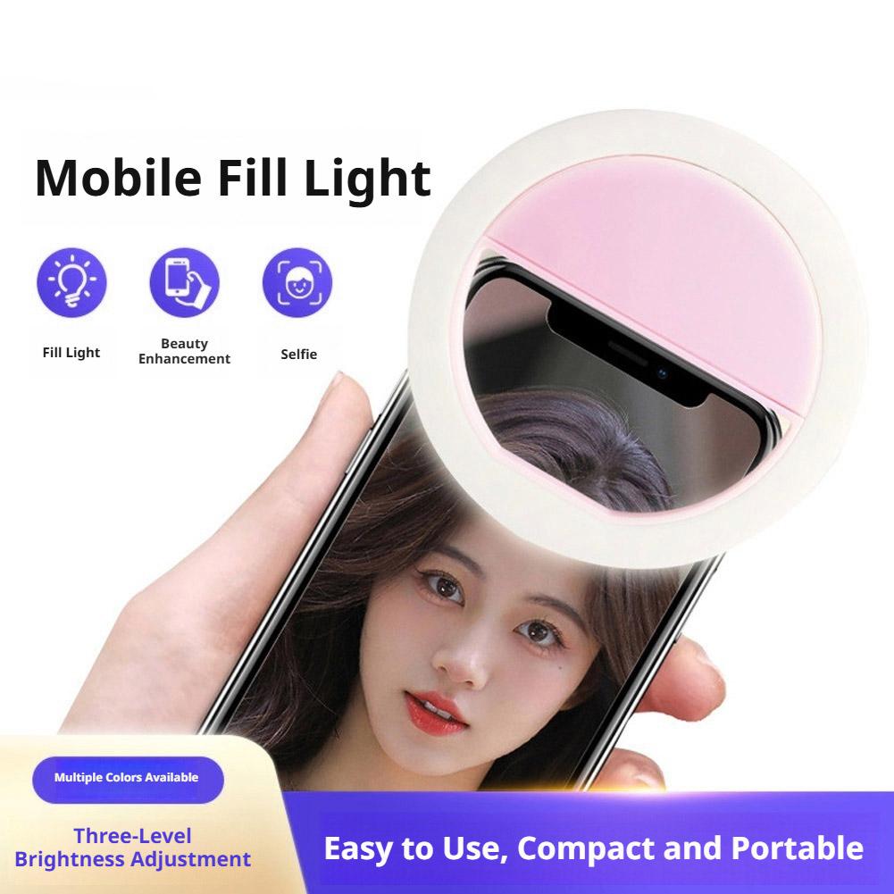 클립형 셀카 링 라이트, 충전식 USB, 3단계 밝기  - Photography Lighting Description 리뷰 및 가격