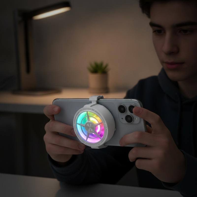 클립형 휴대폰 쿨러 팬 저소음 RGB 조명 USB 전원 - Photography Lighting Game 리뷰 및 가격