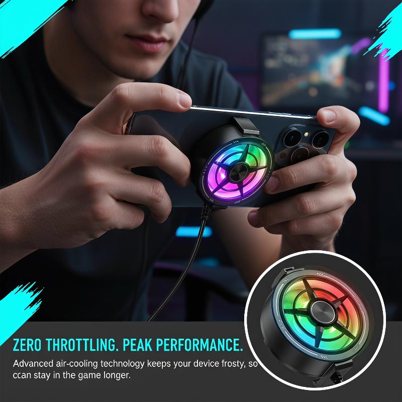 클립형 휴대폰 쿨러 팬 저소음 RGB 조명 USB 전원 - Photography Lighting Game 리뷰 및 가격