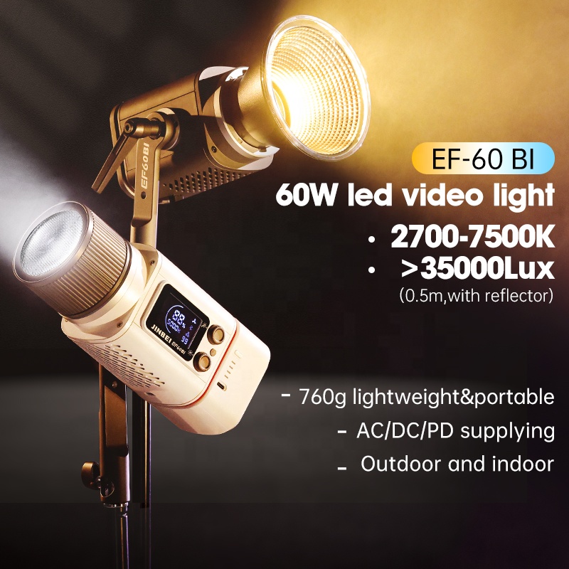 JINBEI EF-60BI 60w 사진 조명 휴대용 초 - Photography Lighting Handheld 리뷰 및 가격